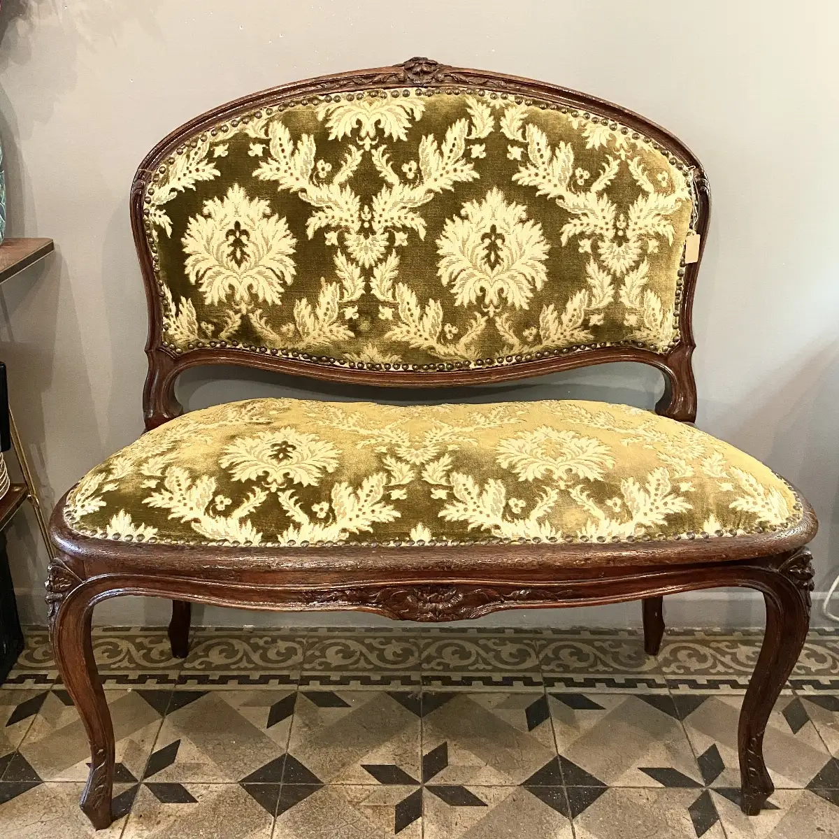 Banquette ancienne Louis Philippe