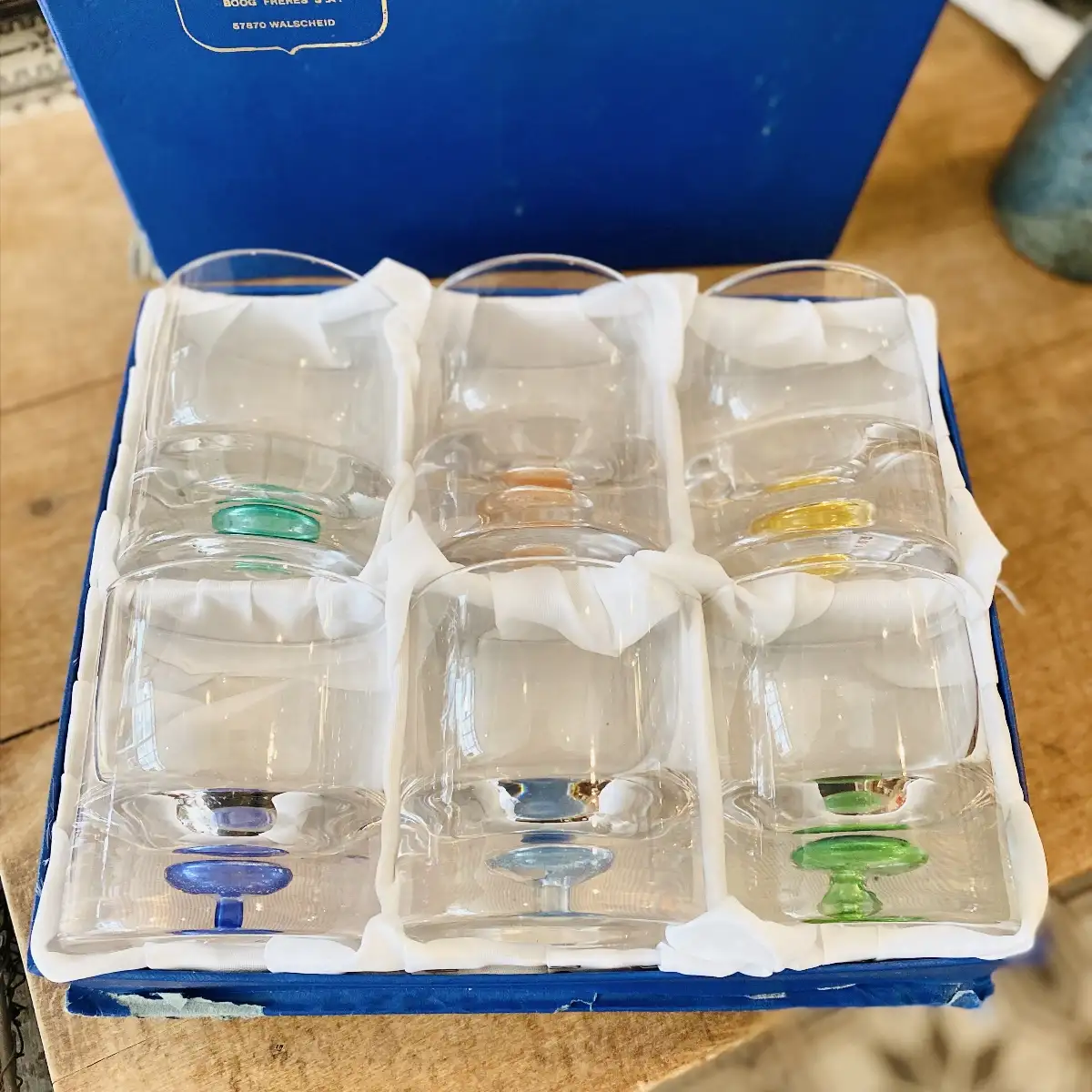 Coffret 6 verres whisky en cristal de Lorraine Boog Frères